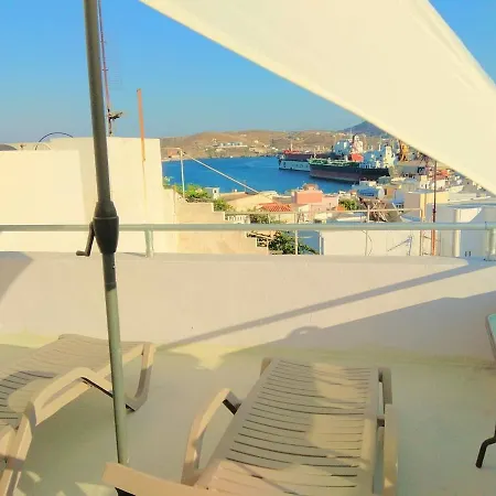 S4syros Maisonette Rooftop Terrace Semesterbostad
